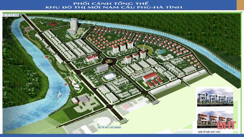 Top 3 dự án bất động sản Hà Tĩnh năm 2022: Dự án Khu đô thị, thương mại dịch vụ, biệt thự sinh thái Nam Cầu Phủ